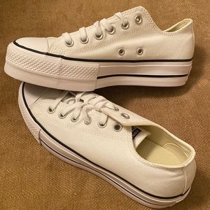 Converse White High-Wall Sneakers 7.5